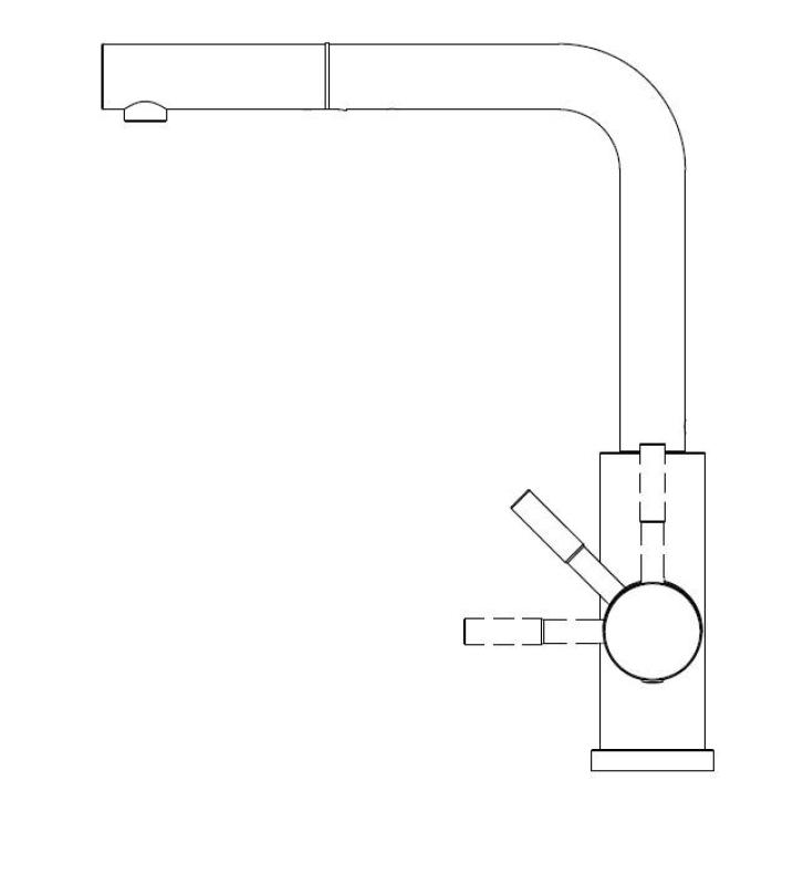 Pure.Sink Elite Steel Spark-S bateria kuchenna PVD Szczotkowane złoto z wyciąganą wylewką PS8041-60