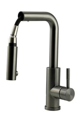 Pure.Sink Elite Steel Spark-S bateria kuchenna PVD Gun Metal z wyciąganą wylewką PS8041-61