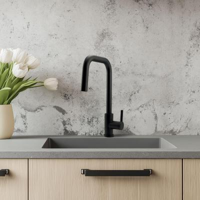 Pure.Sink Elite Steel Crystal-S bateria kuchenna Matowa Czarna z wyciąganą wylewką PS8050-10