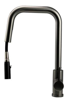 Pure.Sink Elite Steel Crystal-S bateria kuchenna PVD Gun metal z wyciąganą wylewką PS8050-61