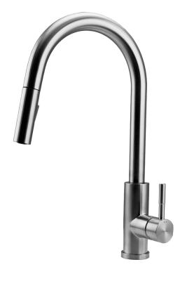 Pure.Sink Elite Steel Stream-S kran kuchenny ze stali nierdzewnej z wyciąganą wylewką PS8045-02