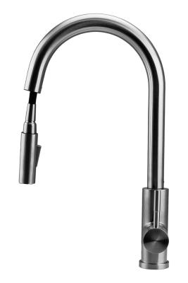 Pure.Sink Elite Steel Stream-S kran kuchenny ze stali nierdzewnej z wyciąganą wylewką PS8045-02