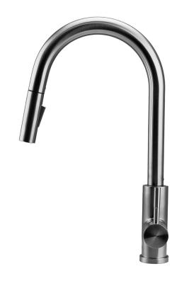 Pure.Sink Elite Steel Stream-S kran kuchenny ze stali nierdzewnej z wyciąganą wylewką PS8045-02