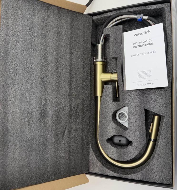 Pure.Sink Elite Steel Stream-S kran kuchenny ze stali nierdzewnej z wyciąganą wylewką PS8045-02