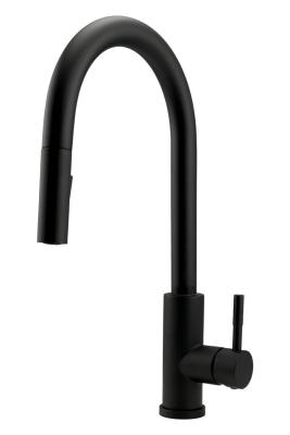 Pure.Sink Elite Steel Stream-S kran kuchenny matowa czerń z wyciąganą wylewką PS8045-10