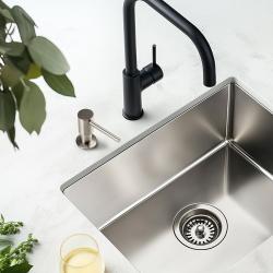 Pure.Sink Elite Steel Shine wbudowany dozownik na mydło Stal nierdzewna napełniany od góry PS9010-02