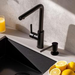 Dozownik do mydła Pure.Sink Elite Steel Shine Matowa czerń PS9010-10
