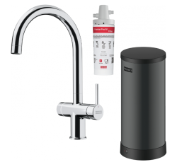 Franke Maris Water Hub 7L Boiler 3-in-1 met Touch Elektronische Kookwaterkraan Chroom met Waterhub Mengset 1208967852