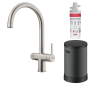 Franke Maris boiler 3-1met Twist kokend water kraan chroom inclusief filter 160.0705.687 (kloon)