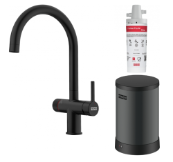 Franke Maris water hub 4L boiler 3-1 z Twist mechaniczny kran do wrzątku matowy czarny z obejściem waterhub 1208967862