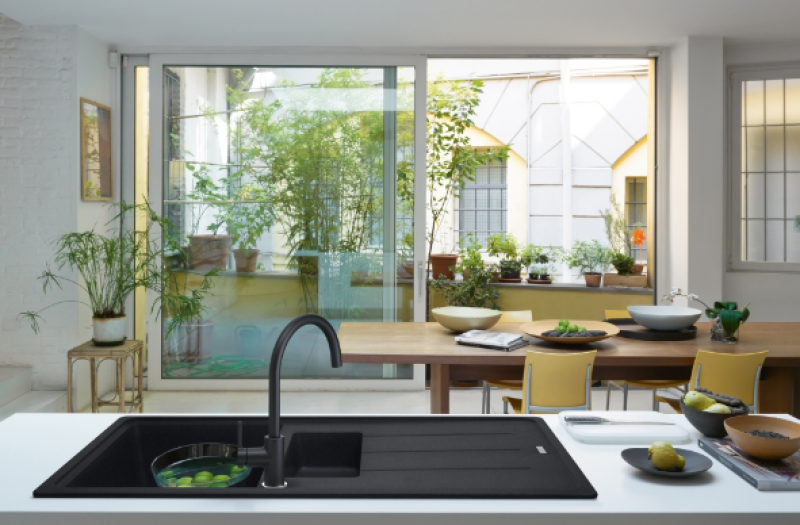 Franke Lina XL Bateria Kuchenna Onyx z Obrotową Wylewką 115.0626.020