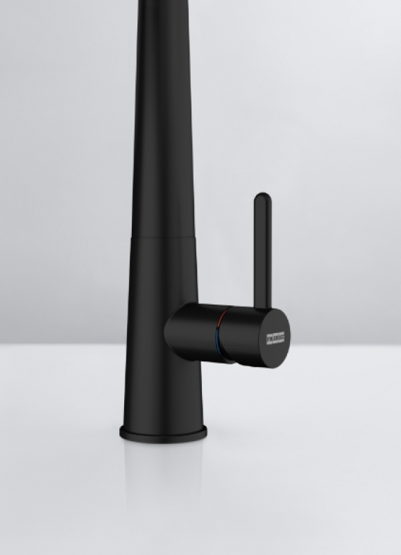 Franke Icon Jednouchwytowa bateria kuchenna z elastyczną wylewką, czarna 115.0690.598.