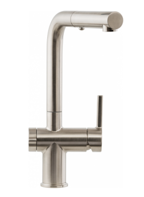 Franke Active Twist Jednouchwytowa Bateria w kolorze stali nierdzewnej z wyciąganą wylewką i zintegrowanym sterowaniem odpływem 115.0653.505