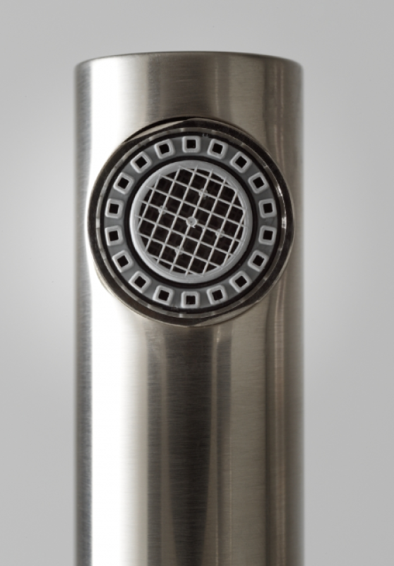 Franke Active Twist Jednouchwytowa Bateria w kolorze stali nierdzewnej z wyciąganą wylewką i zintegrowanym sterowaniem odpływem 115.0653.505