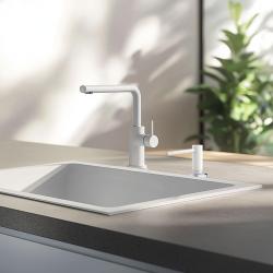 Franke Active wbudowany dozownik do mydła kuchennego granit Polar White Biały 112.0633.079