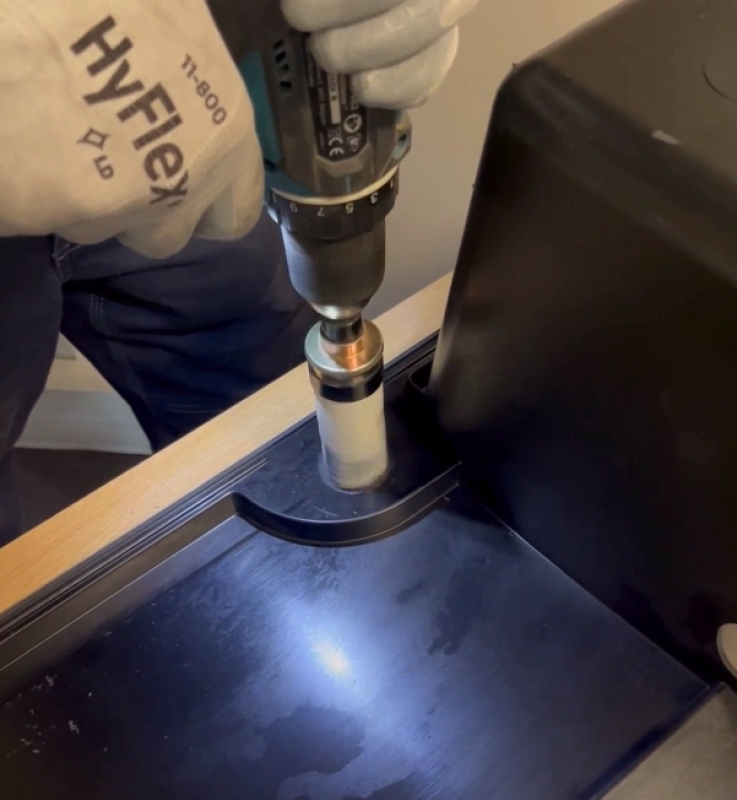 Zestaw otwornic ze stali węglowej Hoegert 14-częściowy.