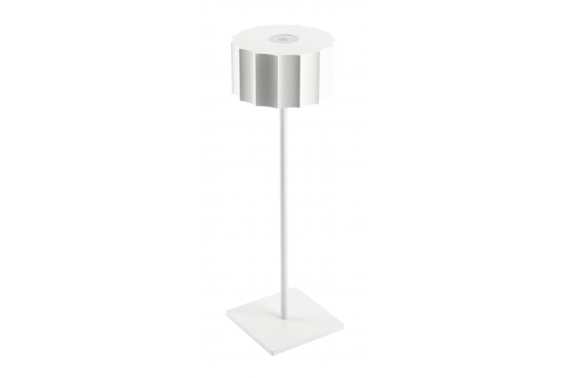 'Lampa stołowa LED AZELIA, 2,5W, 200lm, DC 5V, 1A, 4000 K, bateria 4000 mAh, ściemnialna, biała