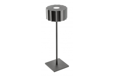 Lampa stołowa LED AZELIA, 2,5W, 200lm, DC 5V, 1A, 4000 K, bateria 4000 mAh, regulowana, czarna