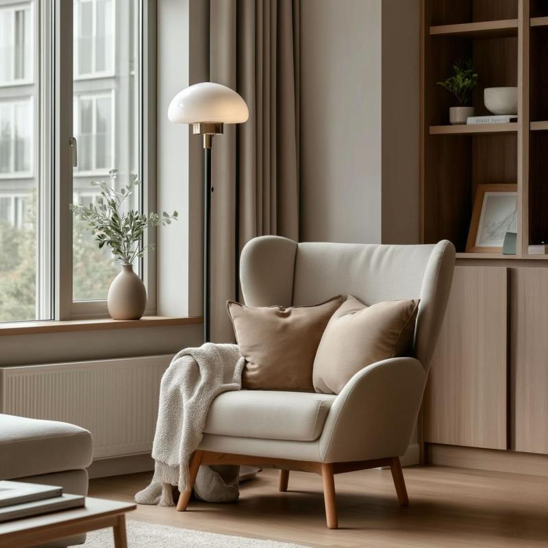 Lampa podłogowa LAMIA, 9362, max.250V, 50/60Hz, 1*E27, max.40W, IP20, średnica 30, 6 cm, czarna/złota