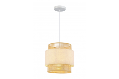 Oświetlenie sufitowe ABRA, 6168, AC220-240V, 50/60Hz, 1*E27, max.40W, IP20, śred. 40 cm, kremowe