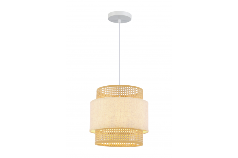 Oświetlenie sufitowe ABRA, 6168, AC220-240V, 50/60Hz, 1*E27, max.40W, IP20, śred. 40 cm, kremowe