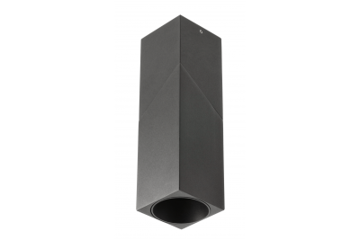 Oświetlenie sufitowe VIRGO, maks. 250V, 50/60Hz, 57x57x152mm, IP20, maks. 20W, Kwadrat, Czarny