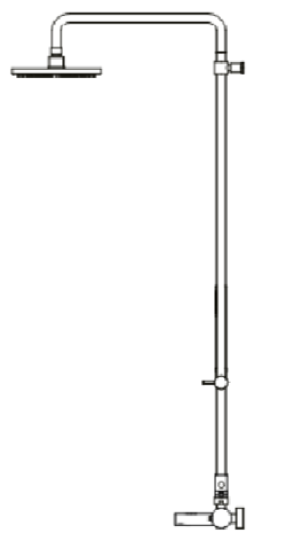 Waterevolution Flow termostatyczny trójdrożny mieszacz prysznicowy z ręcznym i głównym prysznicem miedzianym 250mm T131TN25CPE