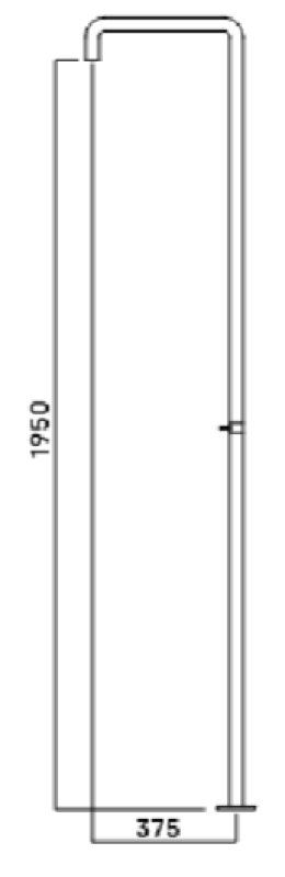 Waterevolution Flow kolumna prysznicowa z mieszaczem RVS T146IE