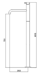 Waterevolution Flow wolnostojąca bateria wannowa miedziana T134CPE