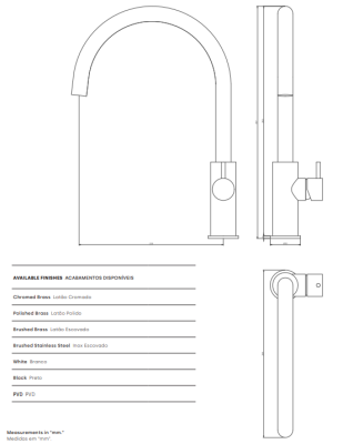 Waterevolution Flow kran kuchenny z okrągłą obrotową wylewką chrom T158U01