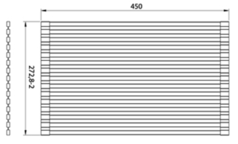 Ausmann Turt Złoty Rolowany Ociekacz na zlew 28x45 cm 1208969725