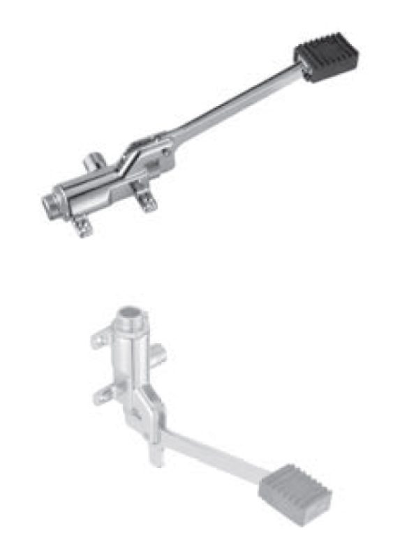 PB Pedal Line Pedał nożny chromowany do montażu na podłodze lub ścianie 1208969729