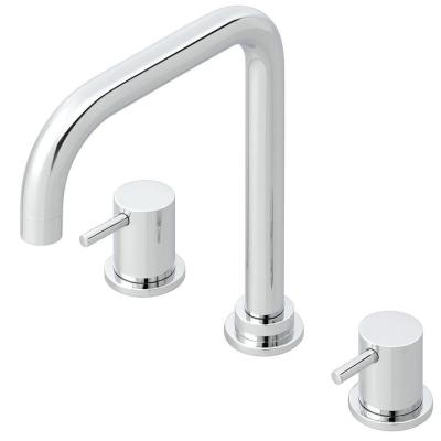 Waterevolution Flow 3-otworowa kuchenna bateria kątowa z obrotową wylewką i przyłączem do filtrowanej wody chrom T152H01