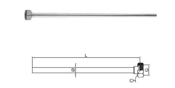 PB Przewód Przyłączeniowy Rura do Kran RVS 1208969840