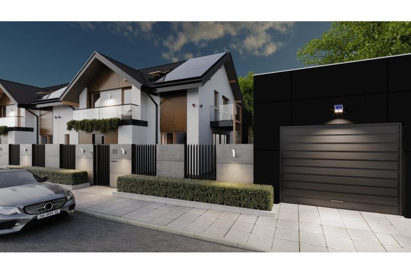 Oświetlenie słoneczne z detektorami ruchu i zmierzchu DAVOS, LED, 1000lm, 4000K, 2000mAh, IP54, biały