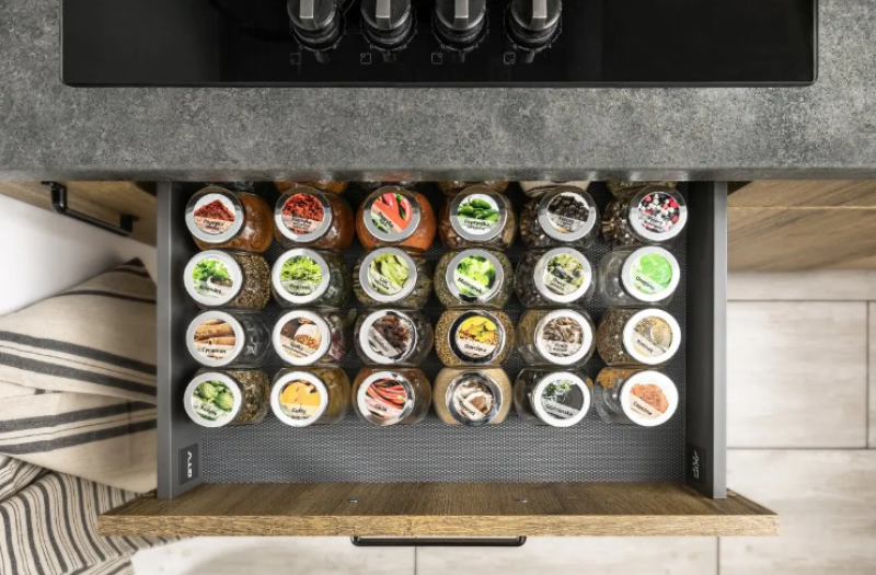 Dekoracyjna mata antypoślizgowa do kuchni, biała, 480x5000mm, 1208969952.