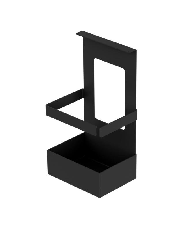 Set kuchennych relingów Epka Luxion 60 cm z akcesoriami, metalowy, z ukrytym mocowaniem, czarny 1208969993.