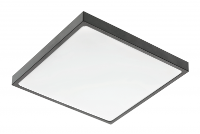 ALTAR LED Lampka sufitowa, 295x295mm, 4000K, 24W, 1680lm, AC180-250V, 50/60 Hz, PF>0.5, IP54, czarna, 3 lata gwarancji.