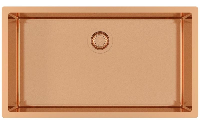 Ausmann Mosel duża miedziana komora zlewozmywakowa ze stali nierdzewnej - PVD miedź 74x40 uniwersalny 1208970018
