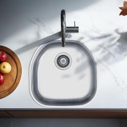 Banka Denver Zlewozmywak ze stali nierdzewnej 41 x 41 cm Podblatowy 1208970049