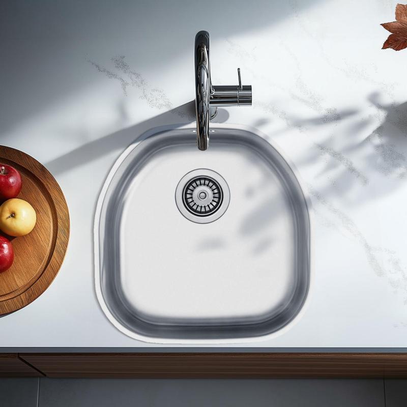 Banka Denver Zlewozmywak ze stali nierdzewnej 41 x 41 cm Podblatowy 1208970049