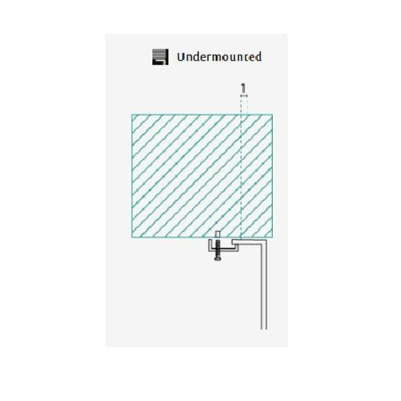 Banka U18380 Nierdzewna okrągła umywalka 45 cm Podblatowa 1208970056