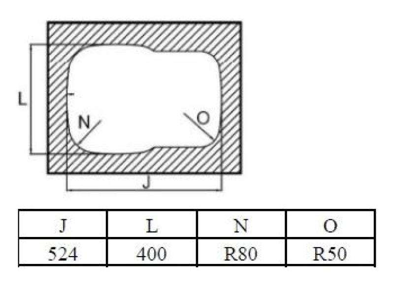 Banka Alaska Nierdzewna stal 1,5 Zlew podblatowy 524 x 400 mm 1208970064