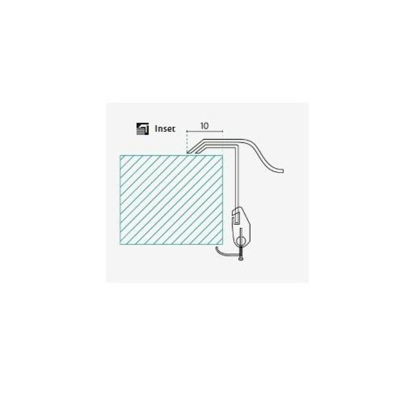 Banka Detroit RVS Zlewozmywak 635 x 559 mm Nakładany z otworem na baterię 1208970077