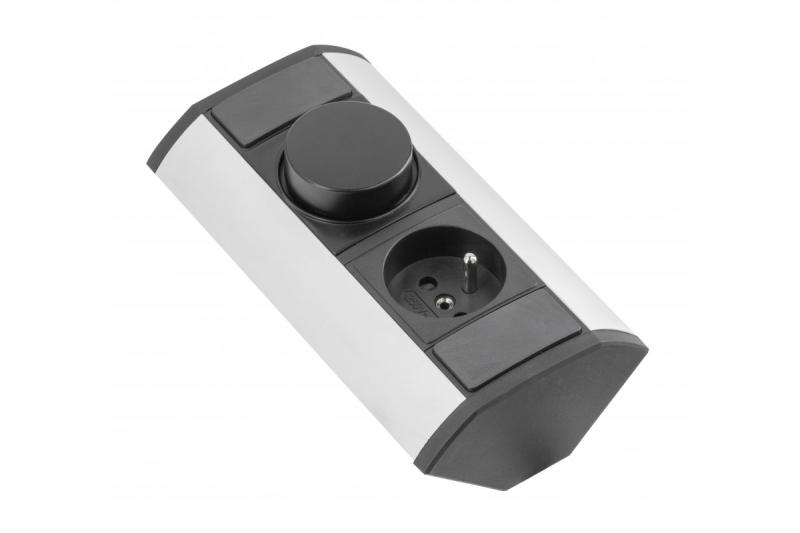 MINI kątownik przedłużający z regulatorem CCT i gniazdkiem z uziemieniem 230V 16A