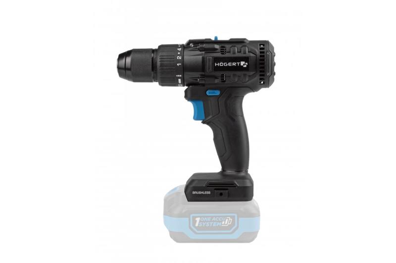 Högert Brushless akumulatorowa wkrętarka 18V do drewna, metalu.