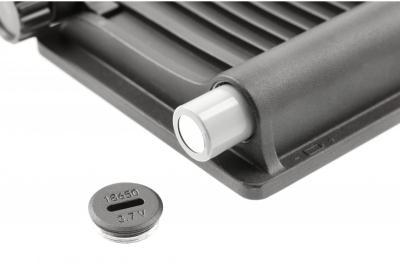 Reflektor słoneczny LUMOS II, LED, 3000lm, 6400K, 2x2600mAh wymienny, IP65, czarny