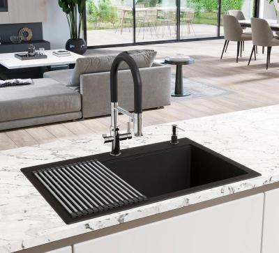 Ausmann Claridge 3-Drożna Bateria Kuchenna z Elastyczną Wylewką i Filtrowaną Wodą – Złota - 1208970504