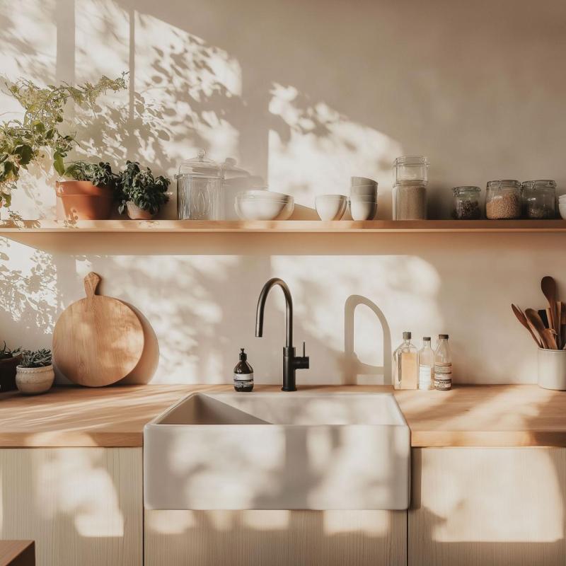 Ausmann Ceramic Panor Shade Ceramiczna biała umywalka Butler - podblatowa i wpuszczana 630 x 597 mm z otworem na baterię i korkiem z brązu 1208970551