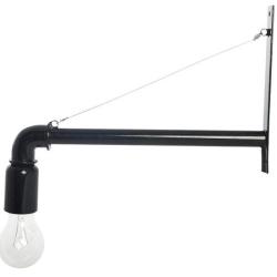 Outlet Wandlamp Pijp Zwart Industrieel door House Doctor Cb0205b